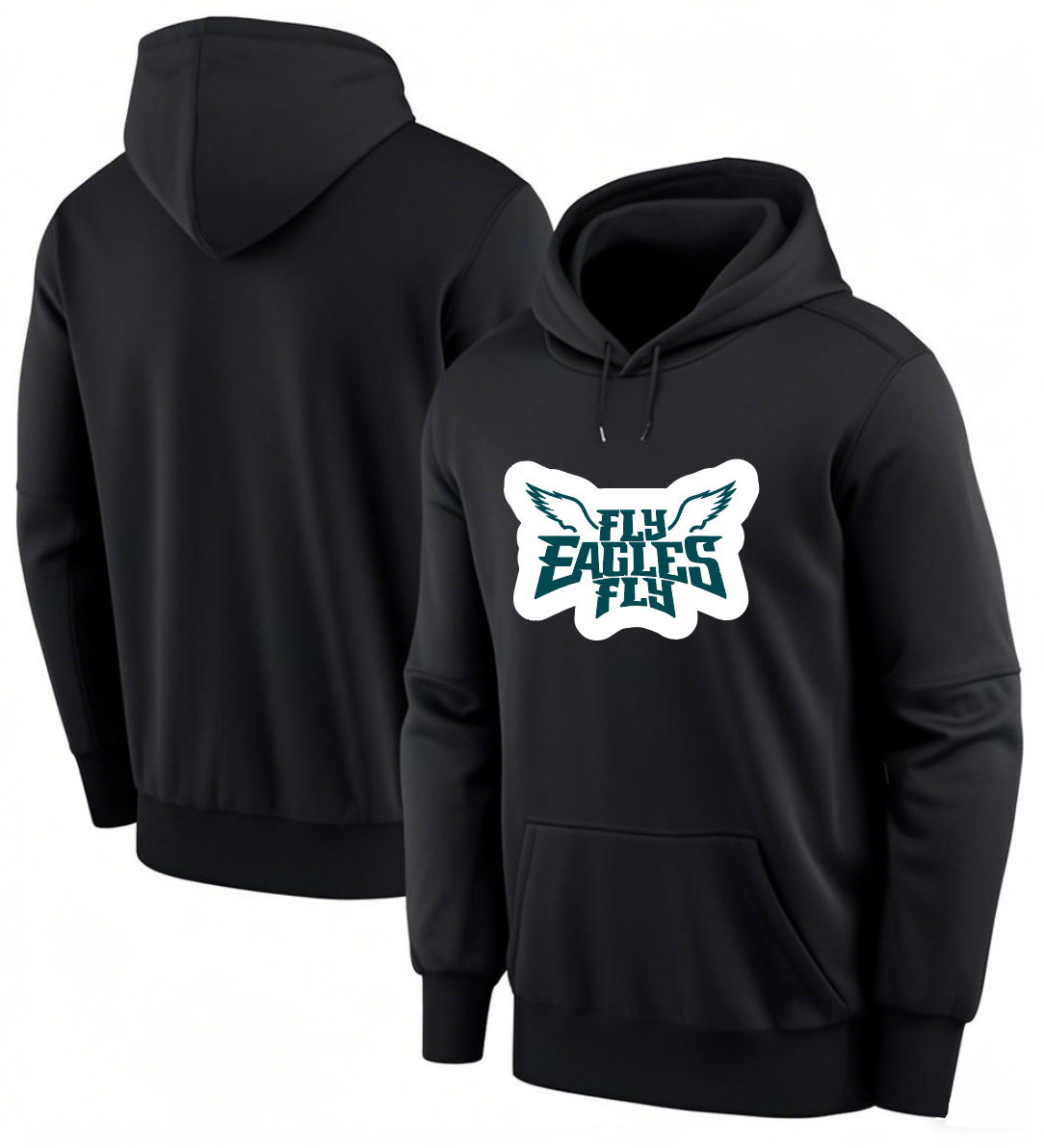 Men 2025 Philadelphia Eagles black hoodie style 2->philadelphia eagles->NFL Jersey